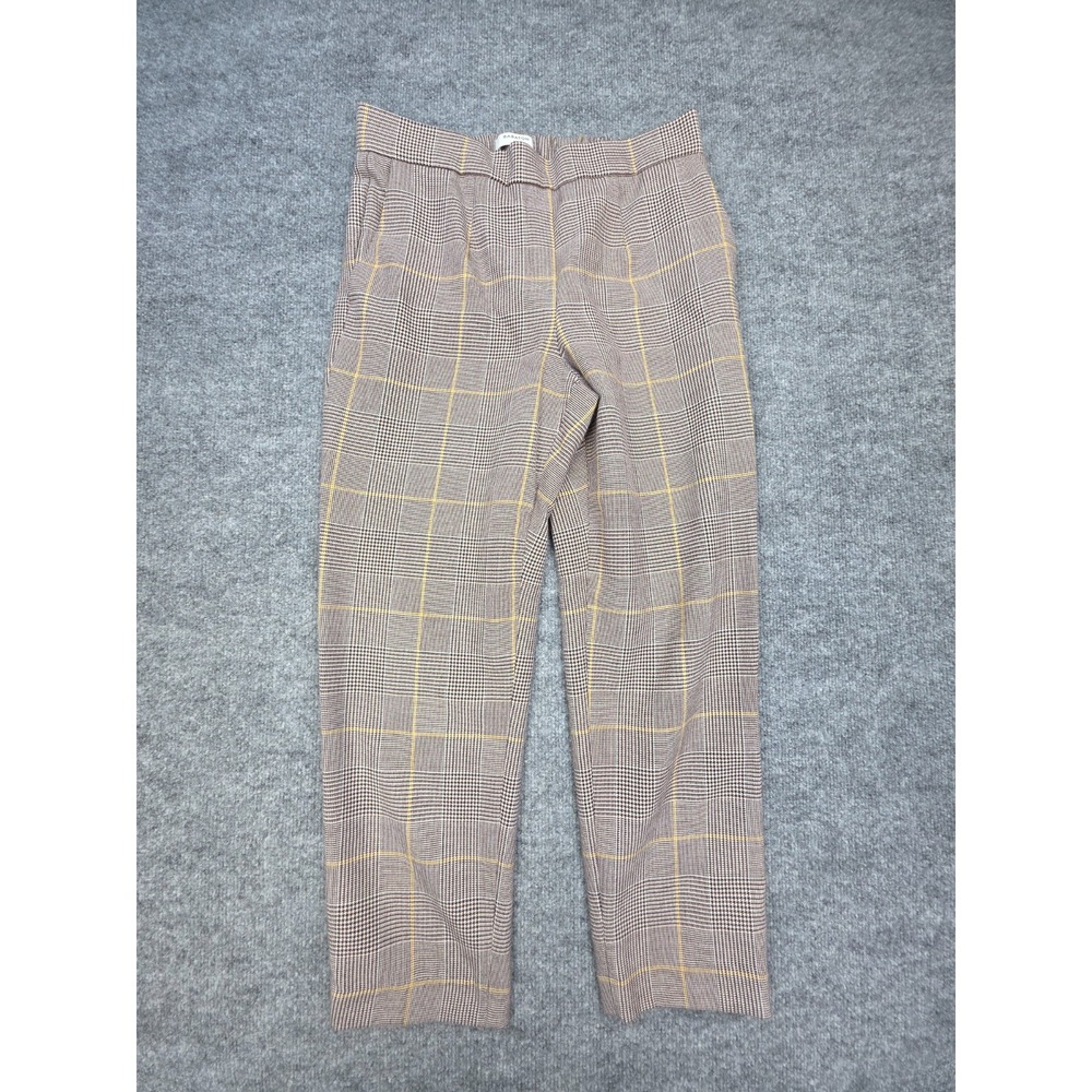 Babaton Aritzia Conan Pant Pull On Sz 8 Houndstooth Ankle Trousers Office Preppy